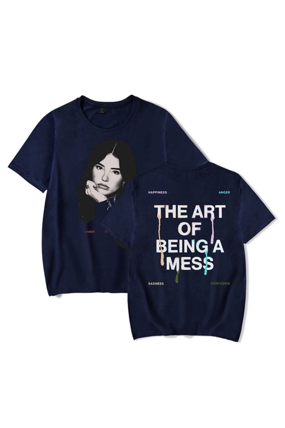 Lauren Spencer Smith The Art Of Being A Mess Tour T-shirts Women Men Streetwear Tops Short Sleeve Tee