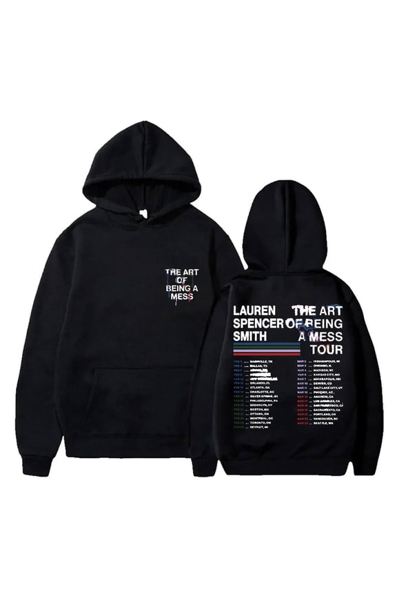 Lauren Spencer Smith The Art Of Being A Mess Tour Unisex Long Sleeve Pullover Hoodie For Fans