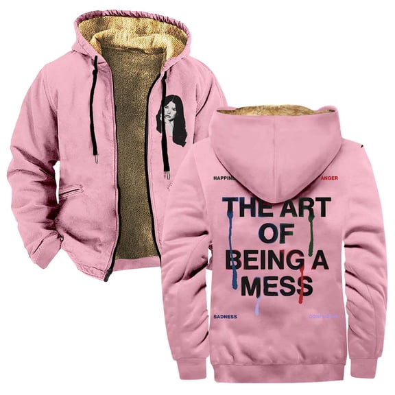 Lauren Spencer Smith The Art Of Being A Mess Zipper Hoodies Women Men Jacket Parkas Long Sleeve Fashion Streetwear Coat
