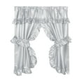thumbnail image 1 of "Lauren" Window Curtain with Ruffled Valance, Grey, 1 of 2