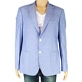 thumbnail image 1 of Lauren Ralph Lauren Mens Classic-Fit Cotton Chambray Sport Coat 38 Short Blue, 1 of 4