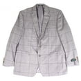 thumbnail image 1 of Lauren by Ralph Lauren Mens Sport Coat Long Windowpane   Gray 48, 1 of 4