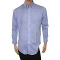 thumbnail image 1 of Lauren by Ralph Lauren NEW Blue Mens 17 1/2 Classic-Fit Grid Dress Shirt, 1 of 2