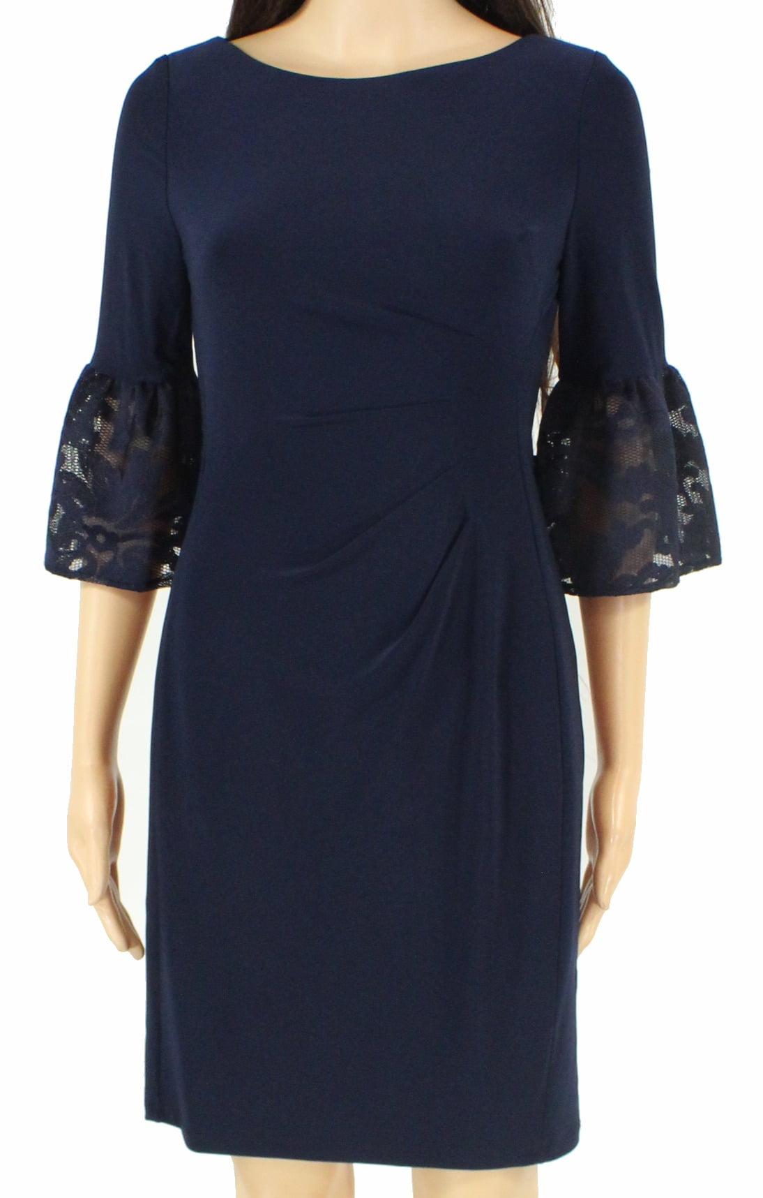 Lauren by Ralph Lauren Women's Petite Taffeta-Jersey Dress (10P, Navy) -  Walmart.com