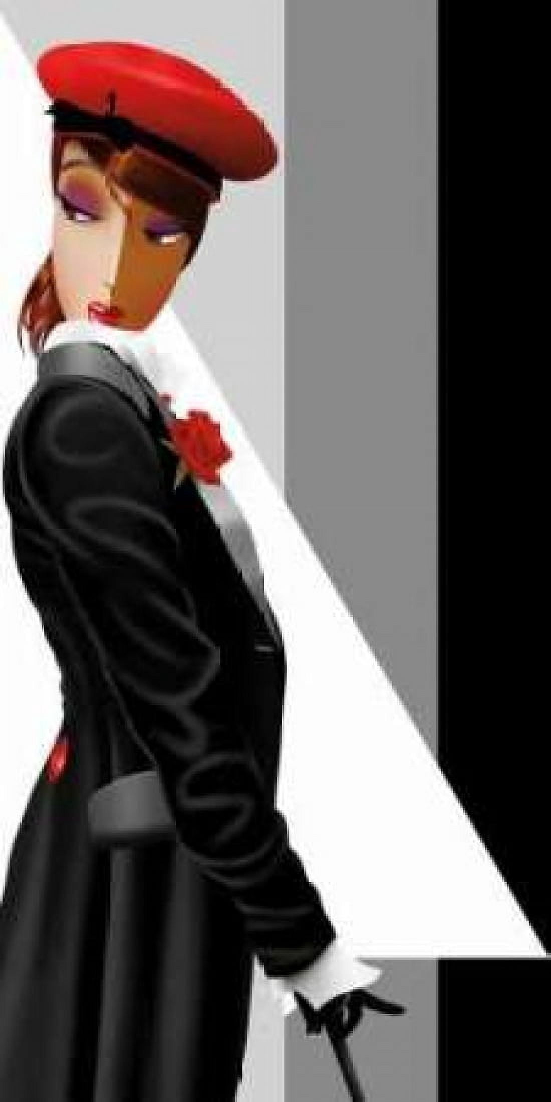 Lauren in Uniform Canvas Art - Jordan Bravo (10 x 20)