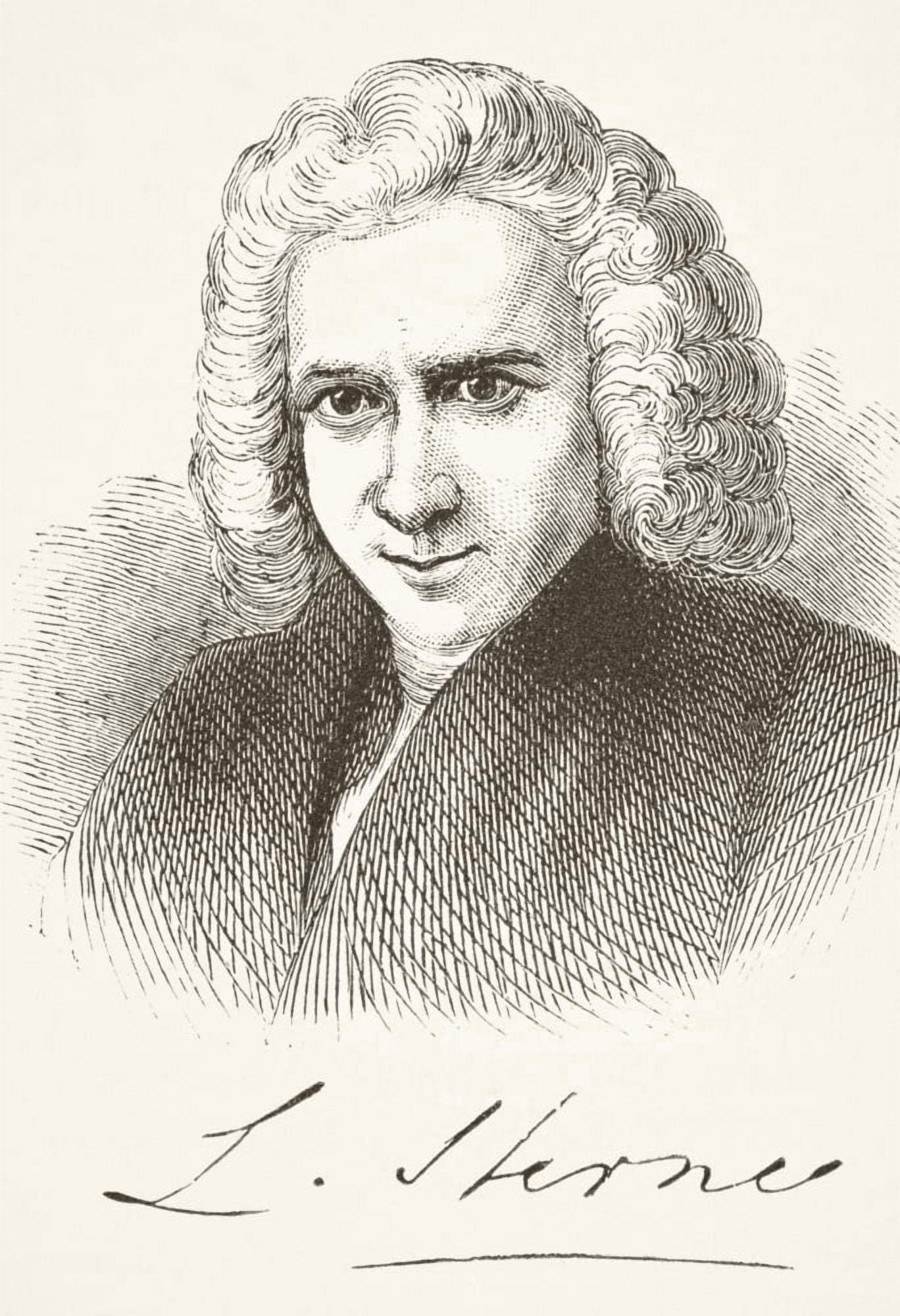 Laurence Sterne 1713 - 1768 English Author From The National And Domestic History Of England By William Aubrey Published London Circa 1890 Canvas Art - Ken Welsh Design Pics (24 x 34)