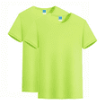 thumbnail image 1 of Laurence Trade Slim Fit Short Sleeve Crew Neck T-Shirts for Men and Women in Basic Casual Style-Fluorescent green, 1 of 6