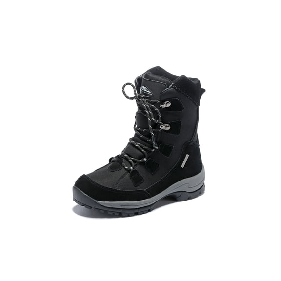 Laurence Trade Snow Non-Slip Padded Shoes with Waterproof Oxford Cloth and Premium Cowhide Leather-Back