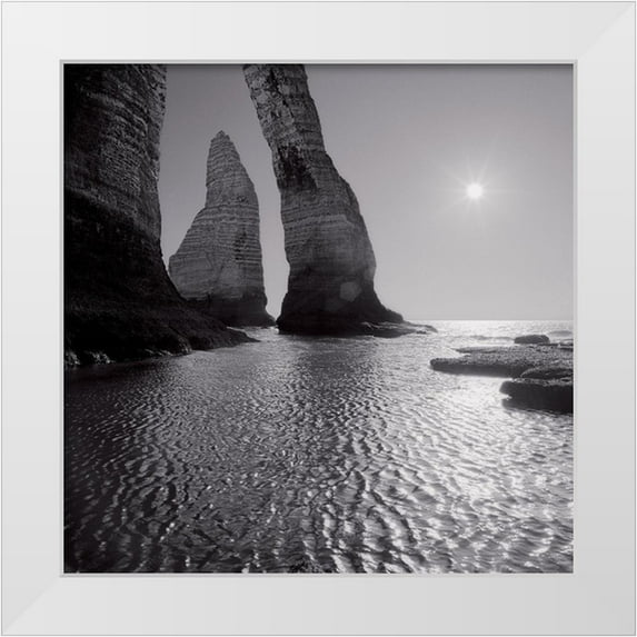 Laurenceau, Gerard 26x26 White Modern Wood Framed Museum Art Print Titled - Etretat