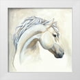thumbnail image 1 of Laurencon 26x26 White Modern Wood Framed Museum Art Print Titled - Horse I, 1 of 4