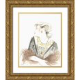 thumbnail image 1 of Laurencon 26x32 Gold Ornate Wood Framed with Double Matting Museum Art Print Titled - Runway Fashion IV, 1 of 4