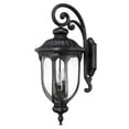 thumbnail image 1 of Laurens Collection 3-Light Matte Black Outdoor Wall Lantern Sconce, 1 of 1