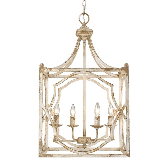 Wry Lighting Laurent 4-light Pendant in Antique Ivory