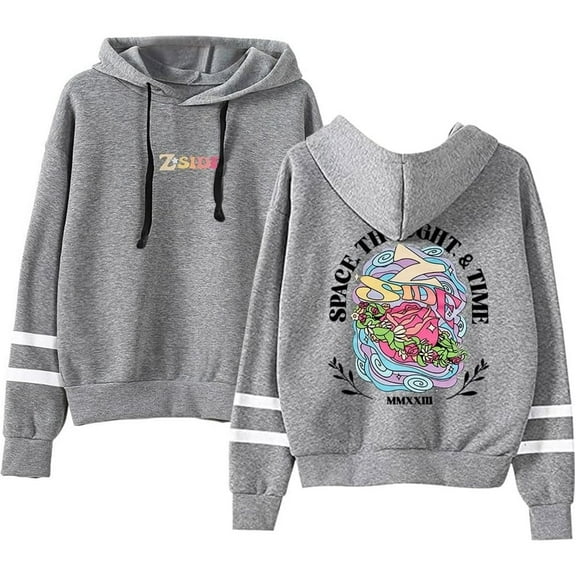 Laurenz Side Merch Fashion Hoodie Unisex Pocketless Double-Stripe Sleeve Casual Sweatshirt