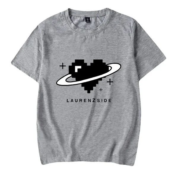 LaurenzSide Merch T-shirt 2025 Casual Streetwear Printed Trend Fashion Summer Tops Tee