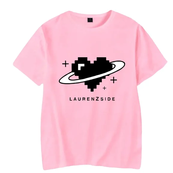 LaurenzSide Merch T-shirt 2025 Casual Streetwear Printed Trend Fashion Summer Tops Tee