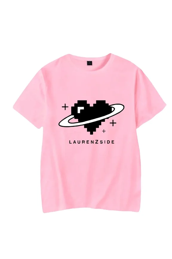 LaurenzSide Merch T-shirt 2025 Casual Streetwear Printed Trend Fashion Summer Tops Tee