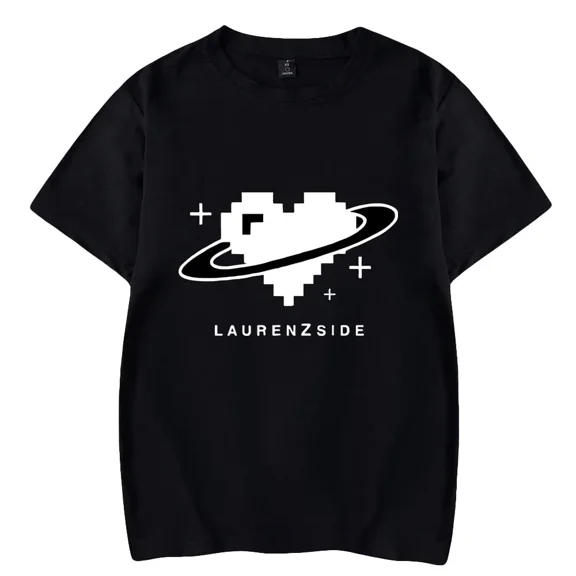 LaurenzSide Merch T-shirt 2025 Casual Streetwear Printed Trend Fashion Summer Tops Tee