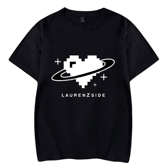 LaurenzSide Short Sleeve T-shirts Fashion Tee Shirt Unisex Streetwear Harajuku Women Man Hip Hop