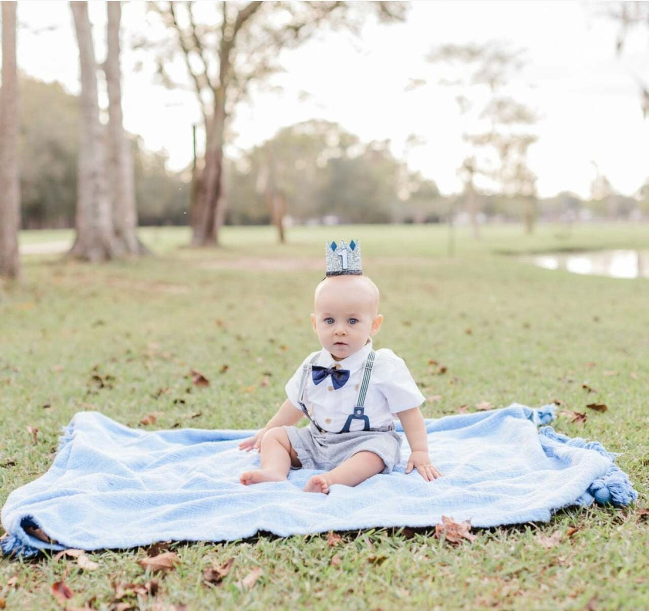 Laurenza's Baby Boys 4 Pcs Infant Outfit Grey Navy Bodysuit and Suspenders Set Baptism Christening Wedding Outfit Ring Bearer Boys Easter Clothes Outfit 6-12M