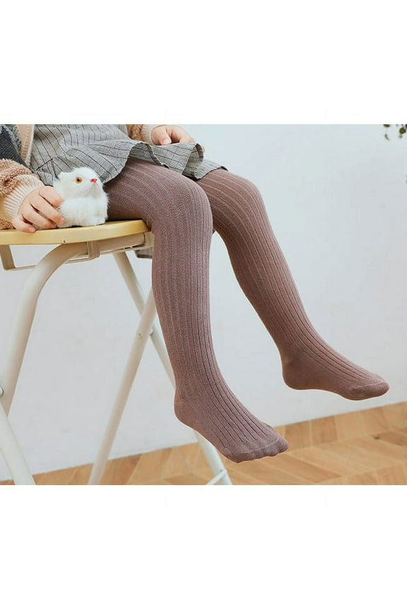 Baby Girls Amaranth Ribbed Tights 2-4Y Winter Pants