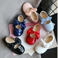 thumbnail image 1 of Laurenza's Baby Toddler Girl's Patent Bow Mary Jane Flats, 1 of 8