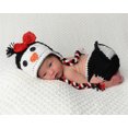 thumbnail image 1 of Laurenza's Newborn Baby Girls Knit Penguin Christmas Photography Prop 0-3M, 1 of 2