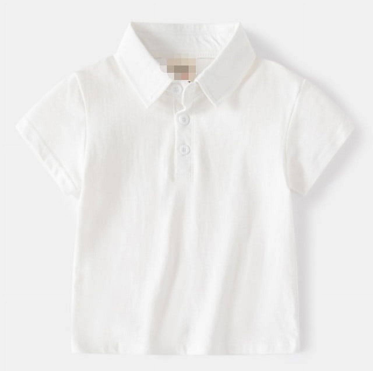 Laurenza's Toddler Boys White Polo Shirt 3T