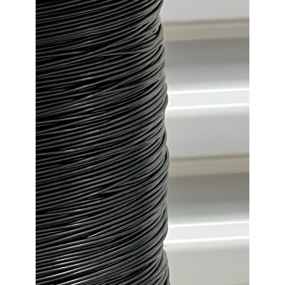 Laureola 1/16" to 3/32" PVC Coated Black Color Galvanized Cable 7x7 Strand Aircraft Cable Wire Rope (250 ft)