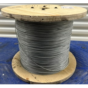 Laureola 1/16" to 3/32" PVC Coated Clear Color Galvanized Cable 7x7 Strand Aircraft Cable Wire Rope (50 ft)
