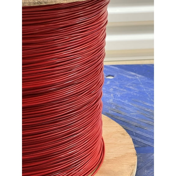 Laureola 1/16" to 3/32" PVC Coated Red Color Galvanized Cable 7x7 Strand Aircraft Cable Wire Rope (50 ft)