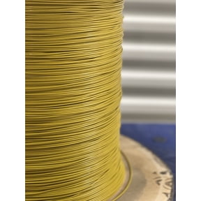 Laureola 1/16" to 3/32" PVC Coated Yellow Color Galvanized Cable 7x7 Strand Aircraft Cable Wire Rope ( 50 ft)