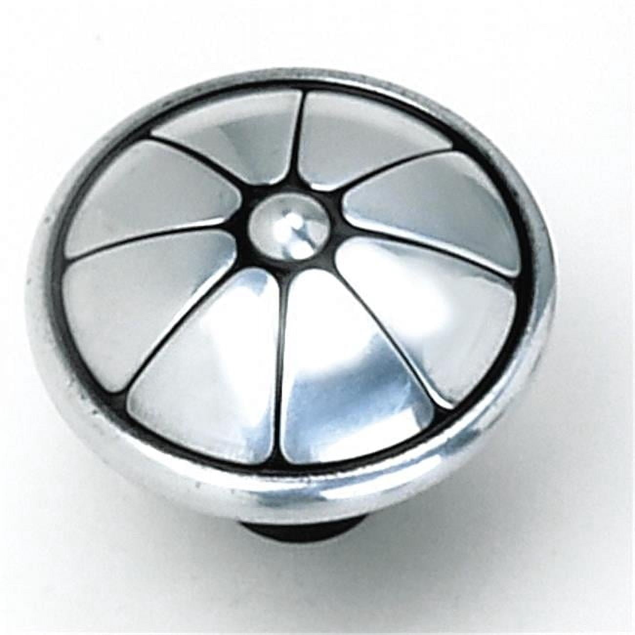 Laurey 23460 1.5 in. Flower Knob - Antique Silver