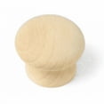 thumbnail image 1 of Laurey Au Natural Wood Mushroom Knob - Round, Durable - 1.5" Diameter, Brown, 1 of 2