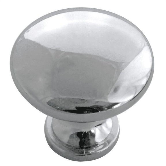 Laurey 59912 1 3/8" Steel Hollow Knob -Polished Chrome - pack of 10