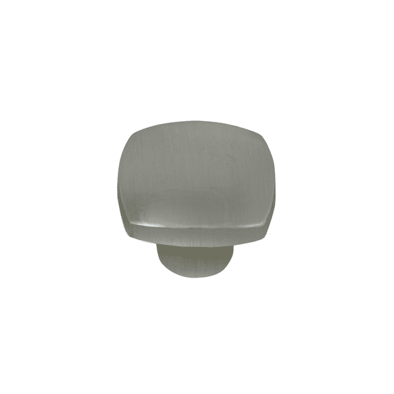 Laurey 74428 1.5 in. Aventura Square Knob - Satin Nickel