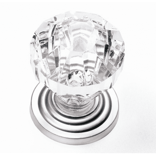 Laurey 82059 1 in. Knob - Acrylic Satin Pewter Base