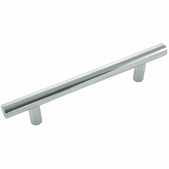 Laurey 87226 Steel T - Bar Pull - Polished Chrome - 4 in.