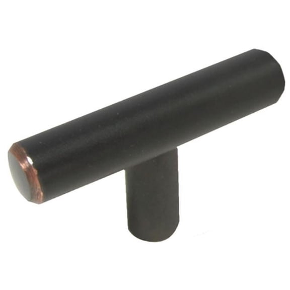 Laurey 87966 Steel T - Bar Knob - Oil Rubbed Bronze - 2 in.