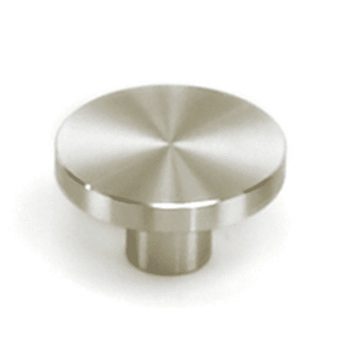 Stainless Steel Round Knob with Mounting Hardware, 1.5 Inch