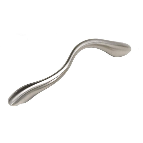 Laurey 15959 Cabinet Hardware 96Mm Squiggly Pull, Satin Nickel