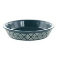 thumbnail image 1 of Laurie Gates 10 Inch Wax Relief Stoneware Tierra Pie Dish in Blue, 1 of 5