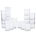 thumbnail image 1 of Laurie Gates California Designs 20 Piece Embossed Swirl Glassware Set, 1 of 6