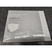 Laurier & Co 5-pack قابل للتعديل طباعة 3-Layer أغطية الوجه الأبيض