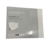 Laurier Reusable Face Mask 3-Layer 5 Packs - 2 Leopard And 3 White M/L