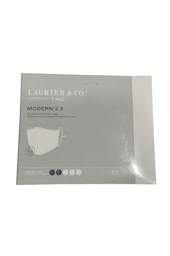 Reusable Face Mask Adjustable 3-Layer 5 Packs - 2 Camo And 3 White M