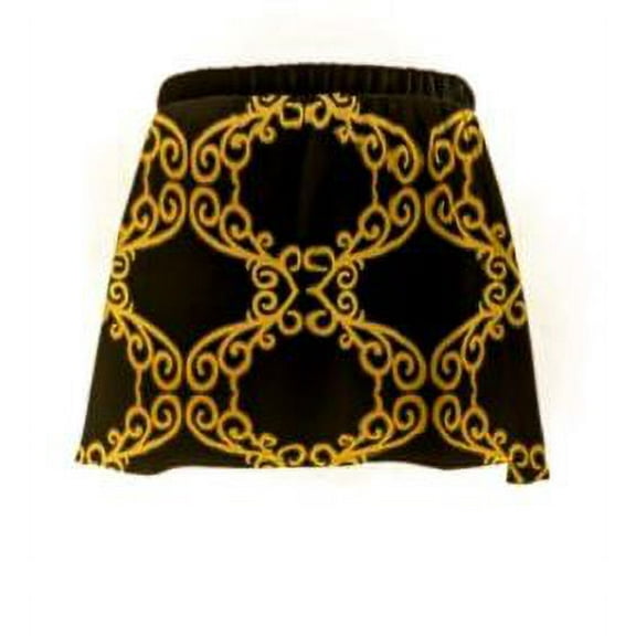 Lauris Couture Gold Wave Mini Skirt