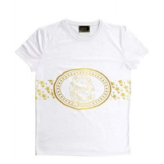 Lauris Couture Logo & Stars Male T-Shirt (Gold Logo)