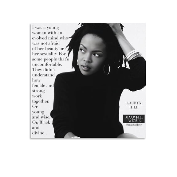 Lauryn Hill Hip-hop Poster (21) Canvas Art Poster and Wall Art Picture Print Modern Family bedroom Decor Posters 20x20inch(50x50cm)
