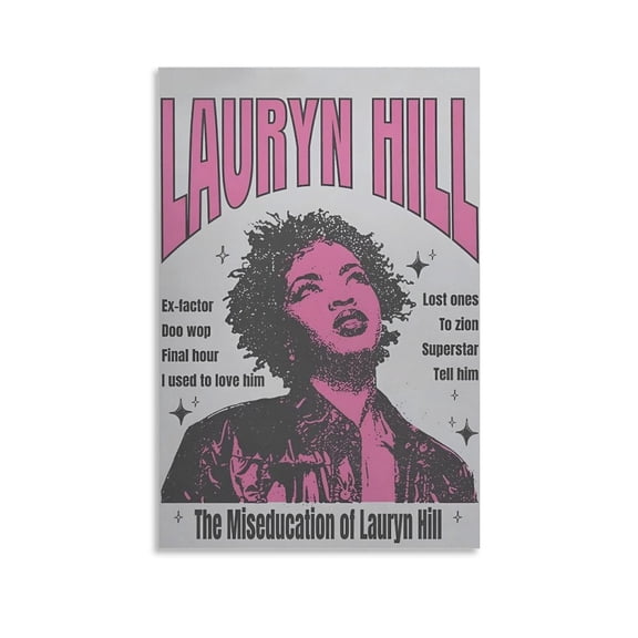 Lauryn Hill Hip-hop Poster (9) Canvas Poster Wall Art Picture Prints Hanging Photo Gift Decor Home Posters Artworks 24x36inch(60x90cm)